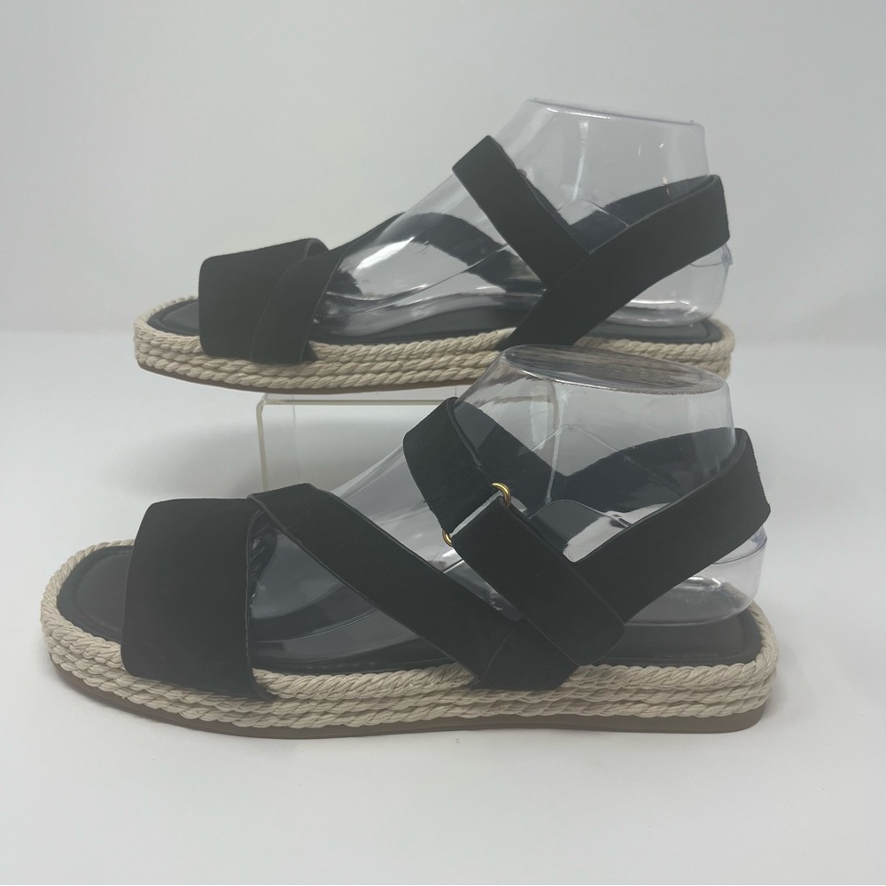 Vince Black Espadrille Sandals Size 8.5